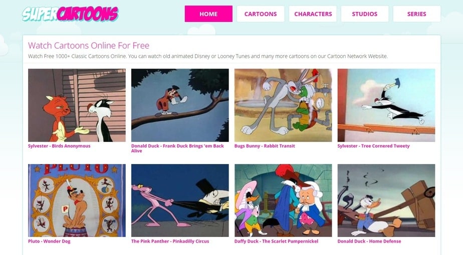 sitio de dibujos animados gratis