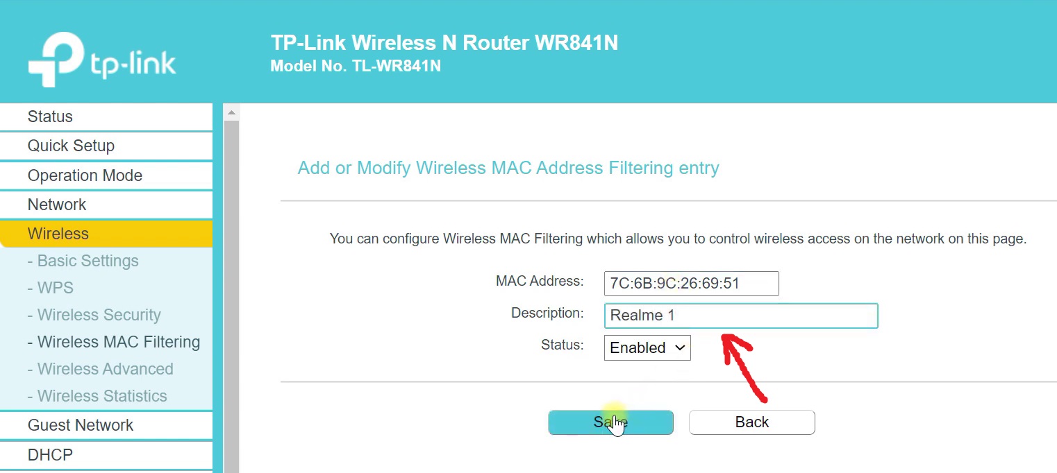 bloquear usuario wifi desconocido en router tp-link