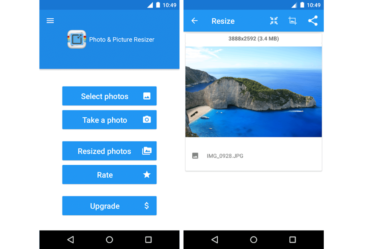 Android reduce el tamaño de la imagen
